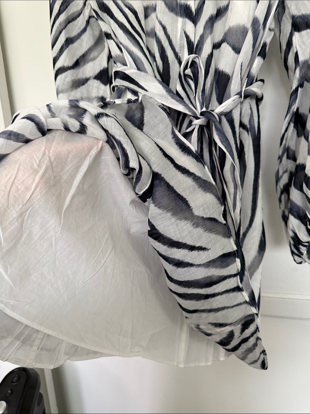Banana Republic Black and White Zebra Print Mini Dress - Picture 4 of 12